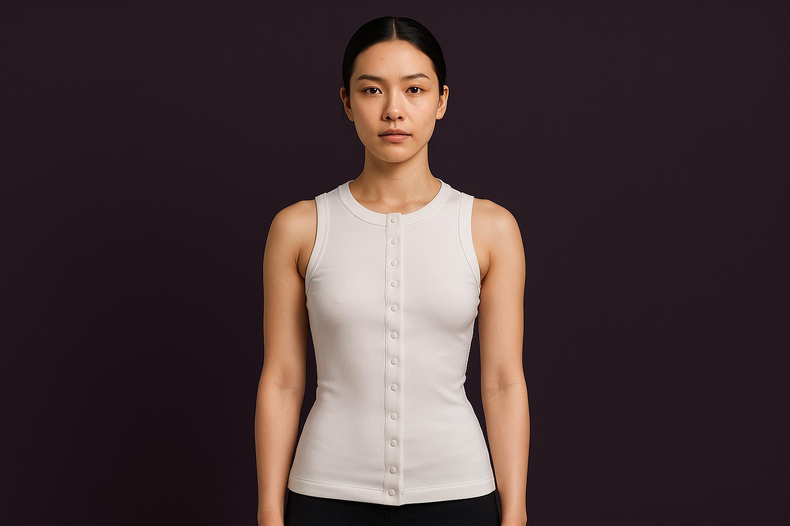 Knitted sleeveless shirt